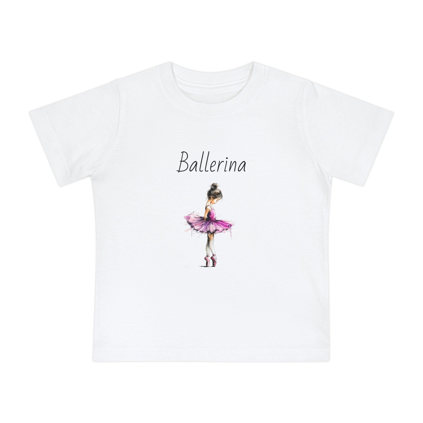 Ballerina Baby Tee — Pink Tutu Ballet Shirt for Infant Girls