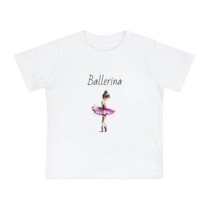 Ballerina Baby Tee — Pink Tutu Ballet Shirt for Infant Girls