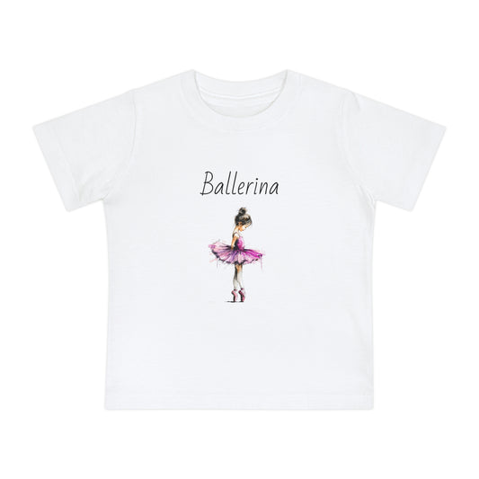 Ballerina Baby Tee — Pink Tutu Ballet Shirt for Infant Girls