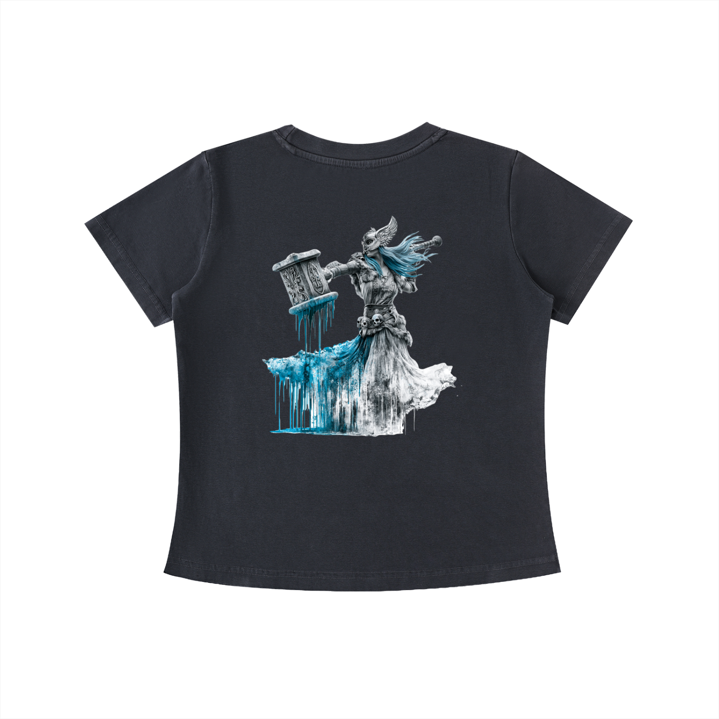 The Frost Order — Winged Helm Valkyrie Vintage Wash Women's Tee