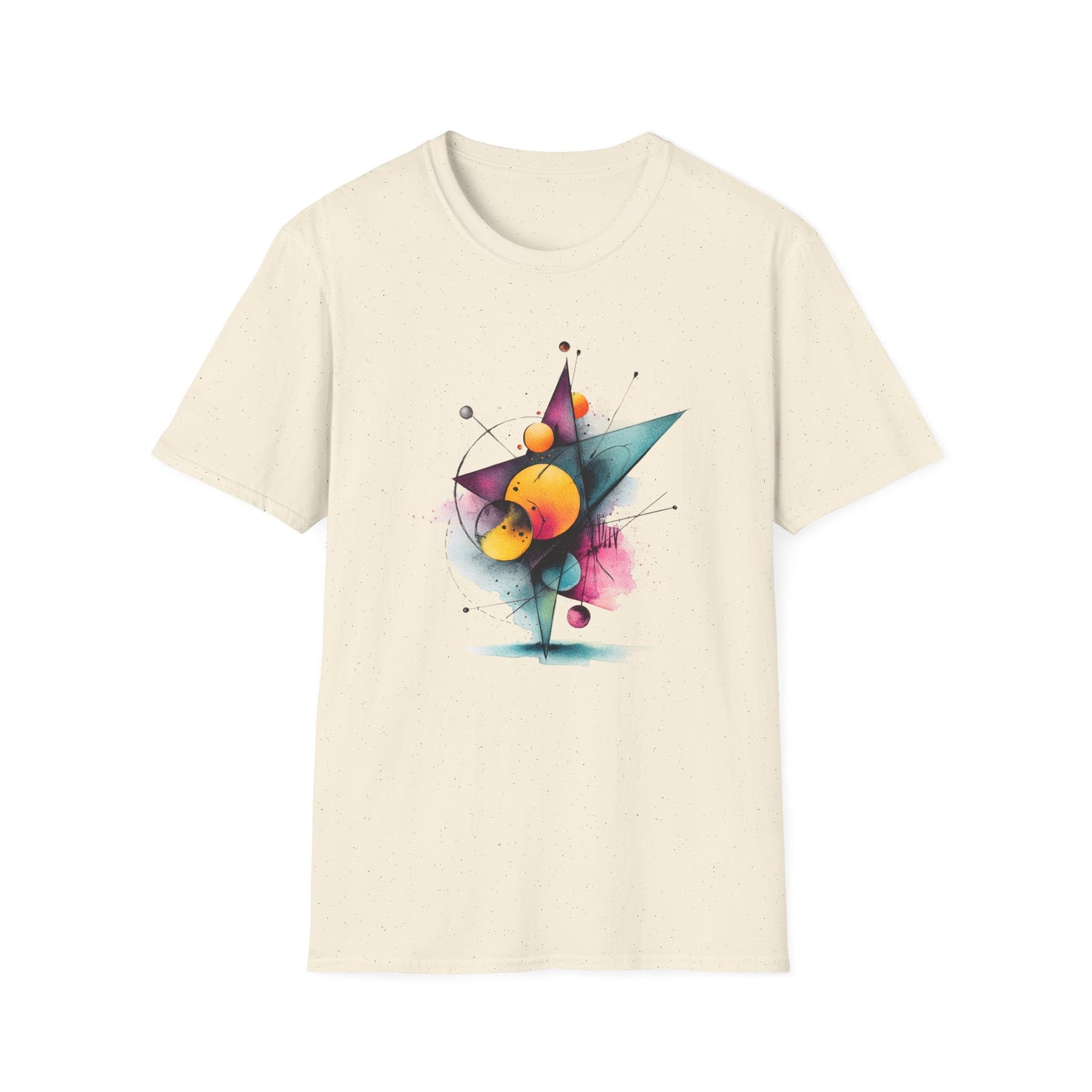 Abstract Geometric Planet Art T-Shirt