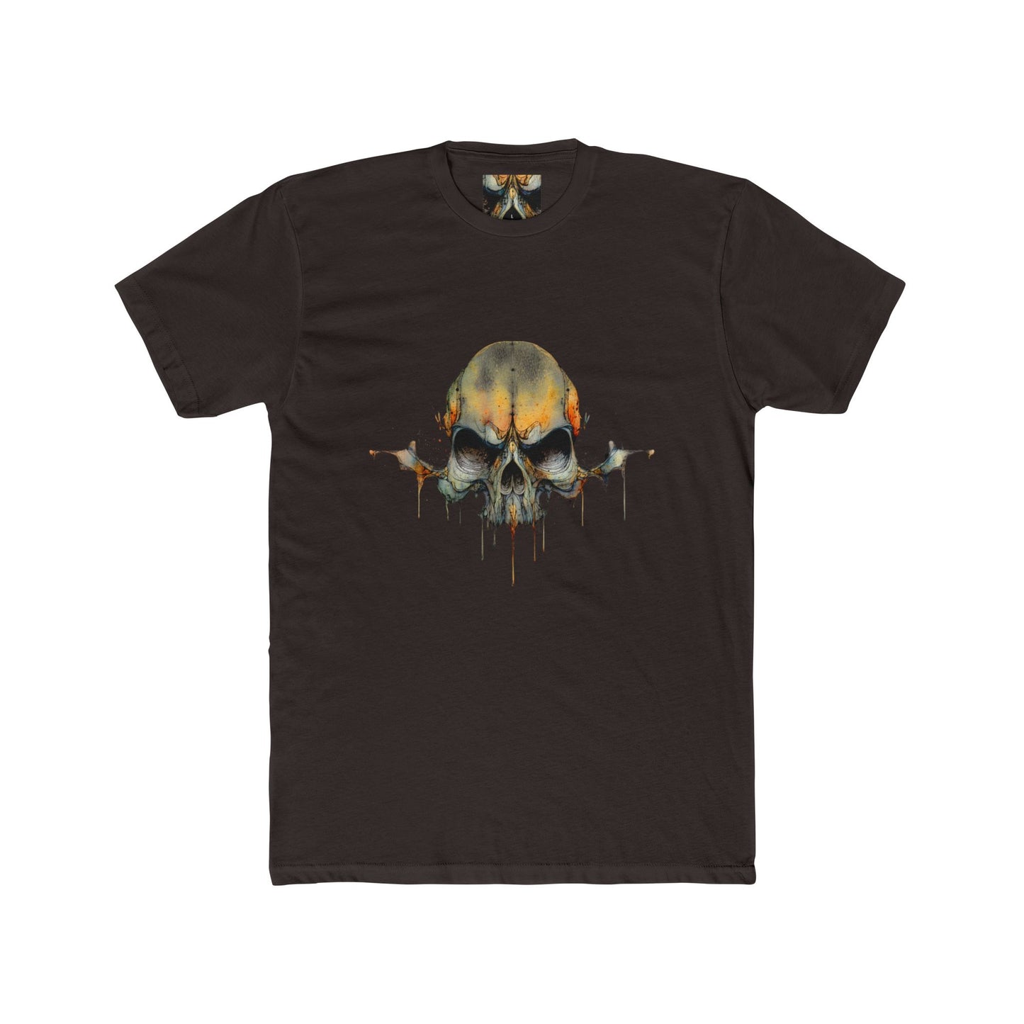 Skull Drip Graphic Tee — Watercolor Skull T-Shirt