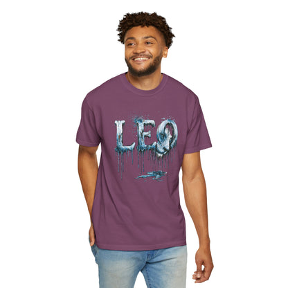 Leo Graphic T-Shirt — Frost Drop Zodiac Tee