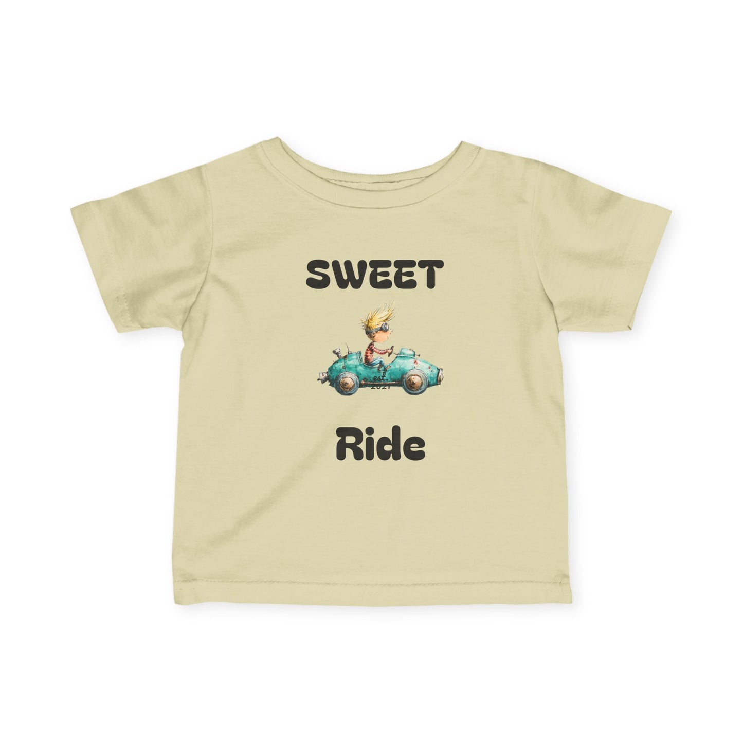 Infant Tee — "Sweet Ride" Vintage Car Baby Shirt