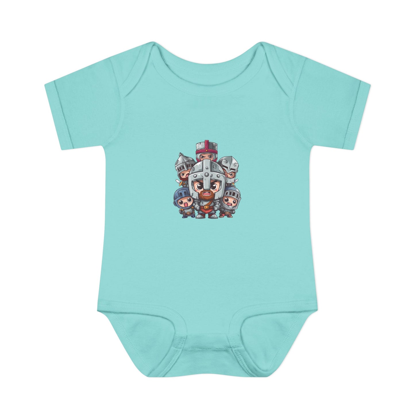 Baby Bodysuit — Cute Cartoon Viking Family Graphic