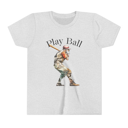 Youth Baseball Tee — 'Play Ball' Graphic T‑Shirt