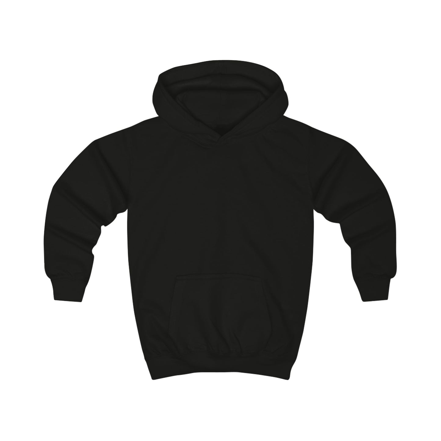 Kids Hoodie — Viking Warrior and White Wolf Graphic Pullover