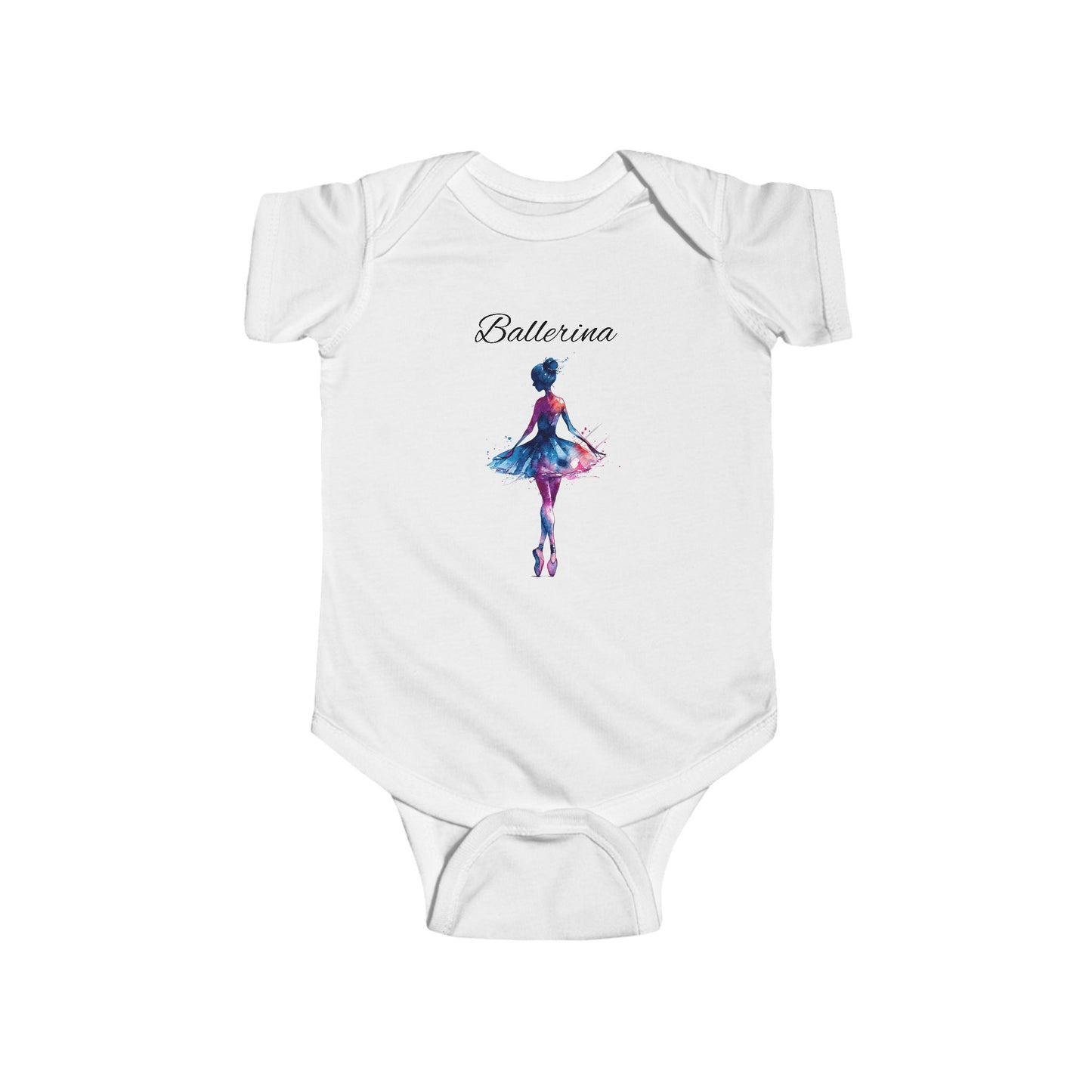 Ballerina Baby Bodysuit – Watercolor Ballet Infant Onesie