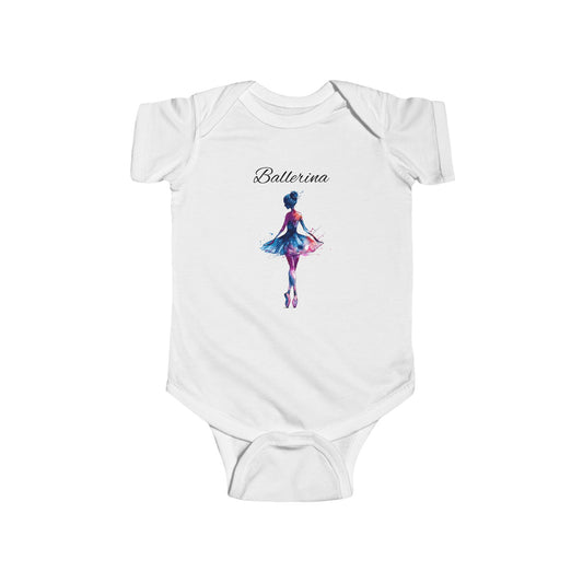 Ballerina Baby Bodysuit – Watercolor Ballet Infant Onesie