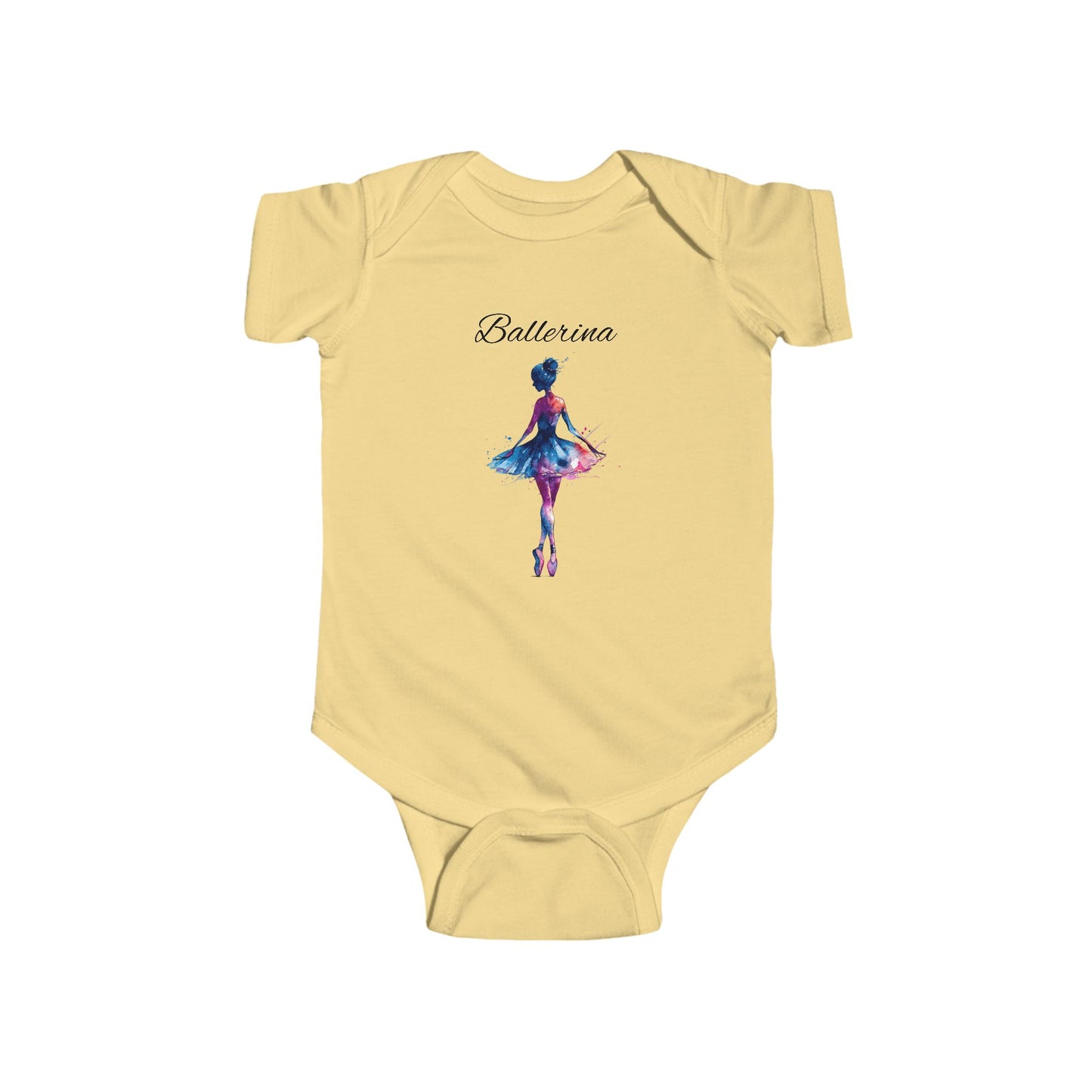 Ballerina Baby Bodysuit – Watercolor Ballet Infant Onesie