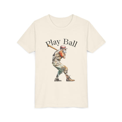 Youth Baseball Tee — 'Play Ball' Graphic T‑Shirt
