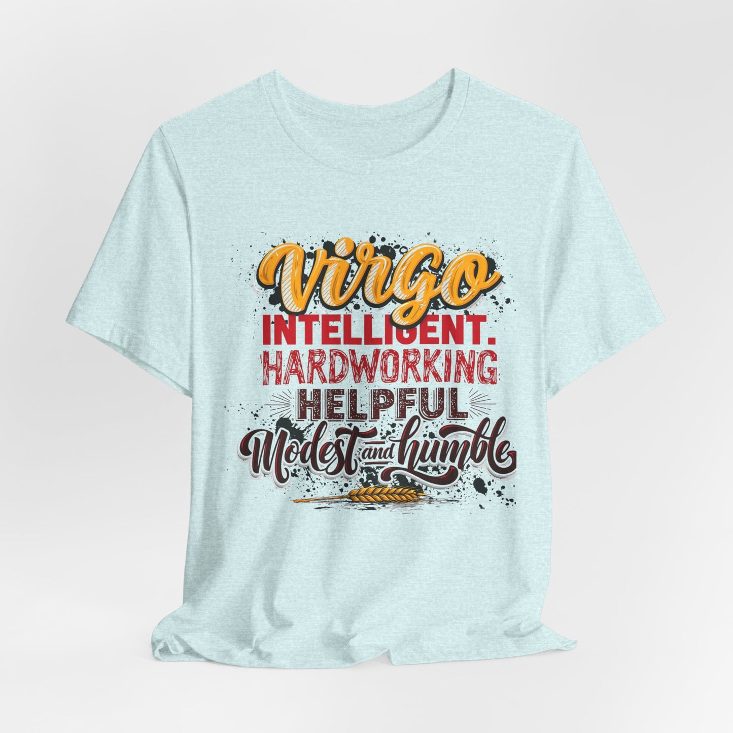 Virgo T‑Shirt for Her — "Intelligent, Hardworking, Helpful, Modest & Humble" Zodiac Tee