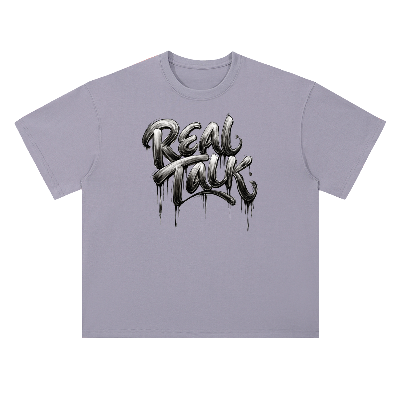 Real Talk-Heavyweight Drop Shoulder Cotton T-Shirt