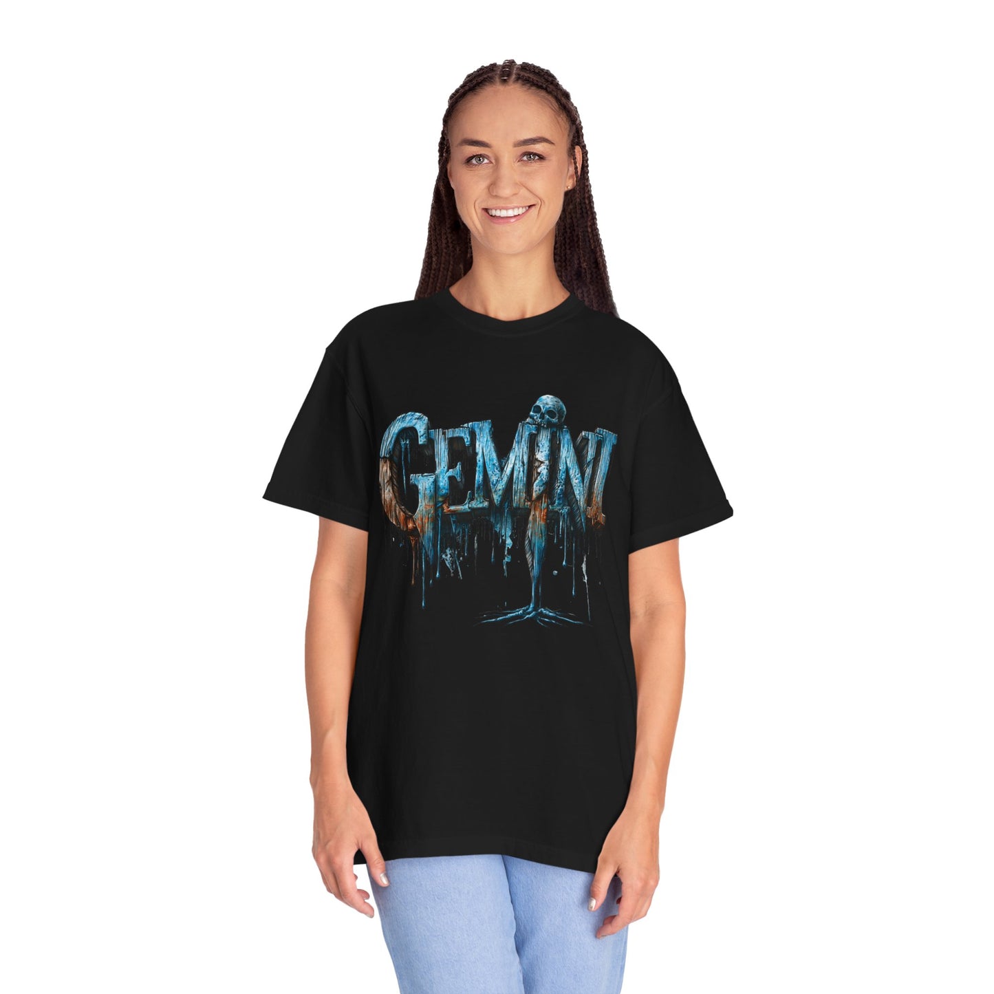 Gemini Zodiac Graphic T-Shirt — Frost Drop Tee
