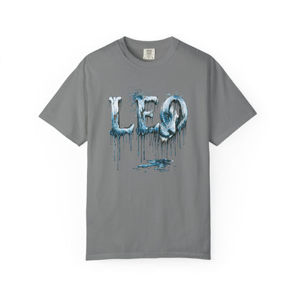Leo Graphic T-Shirt — Frost Drop Zodiac Tee