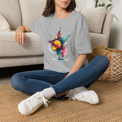 Abstract Geometric Planet Art T-Shirt