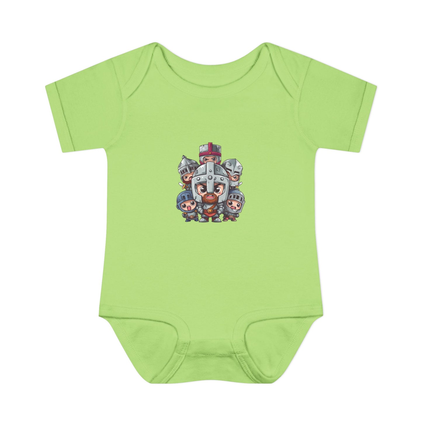 Baby Bodysuit — Cute Cartoon Viking Family Graphic