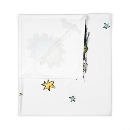 Dinosaur Star Baby Swaddle Blanket — Soft Nursery Receiving Blanket for Newborns