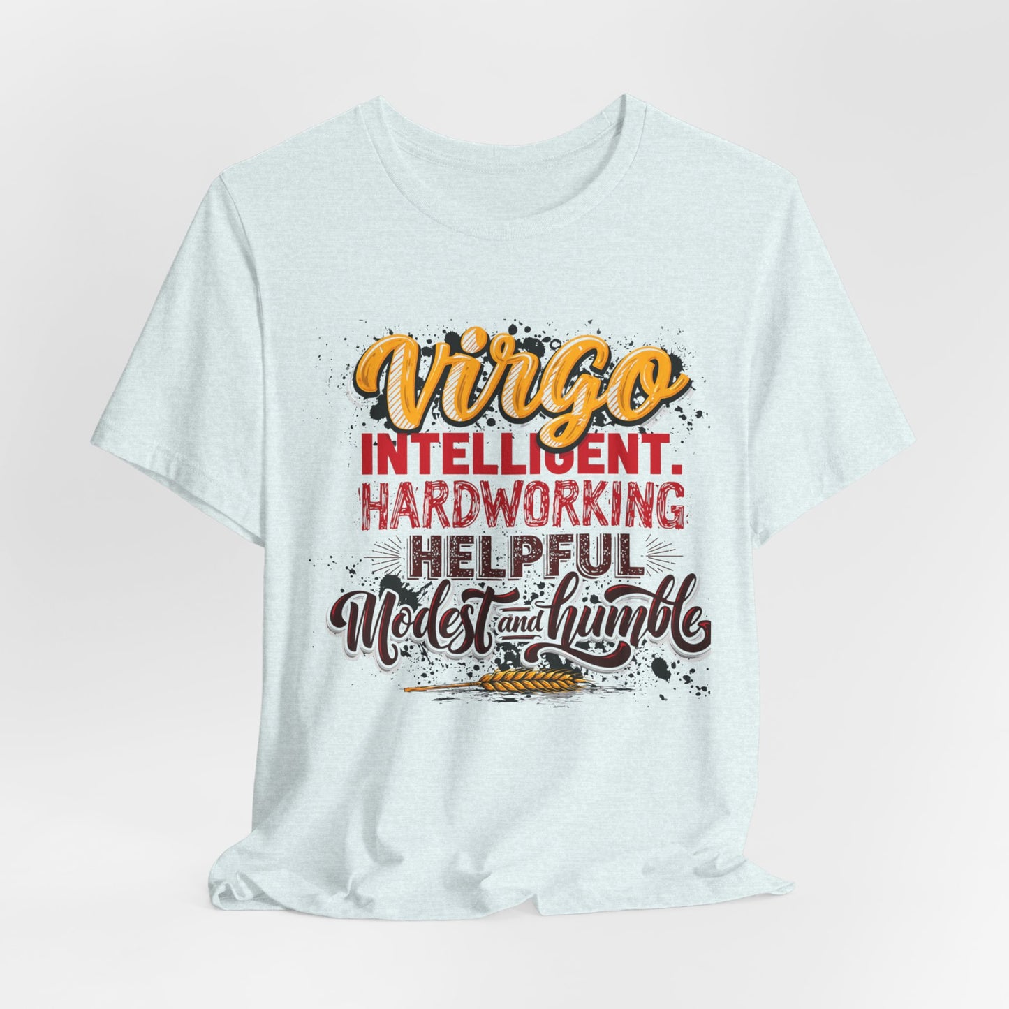 Virgo T‑Shirt for Her — "Intelligent, Hardworking, Helpful, Modest & Humble" Zodiac Tee