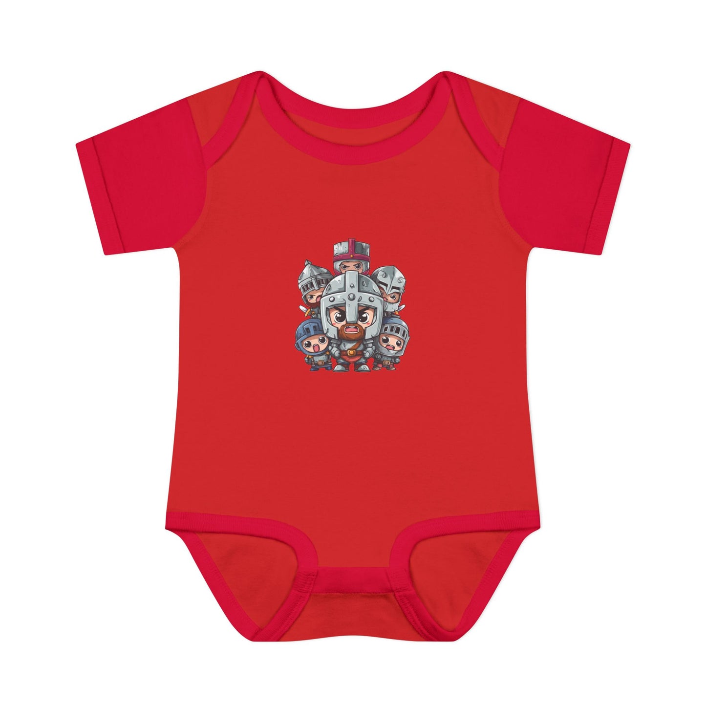 Baby Bodysuit — Cute Cartoon Viking Family Graphic