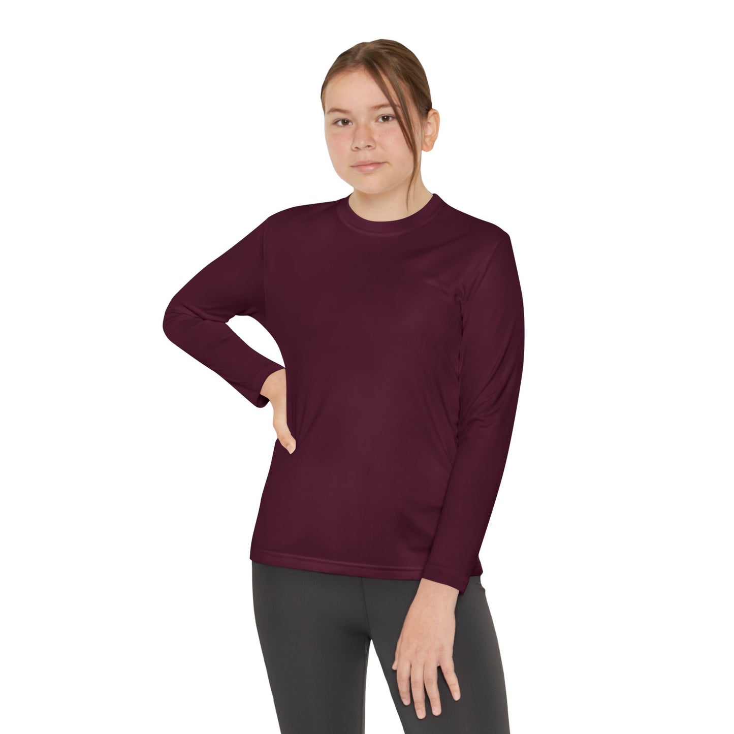 Girls Youth Long Sleeve Tee — "Rock and Roll Girl" Colorful Retro Graphic