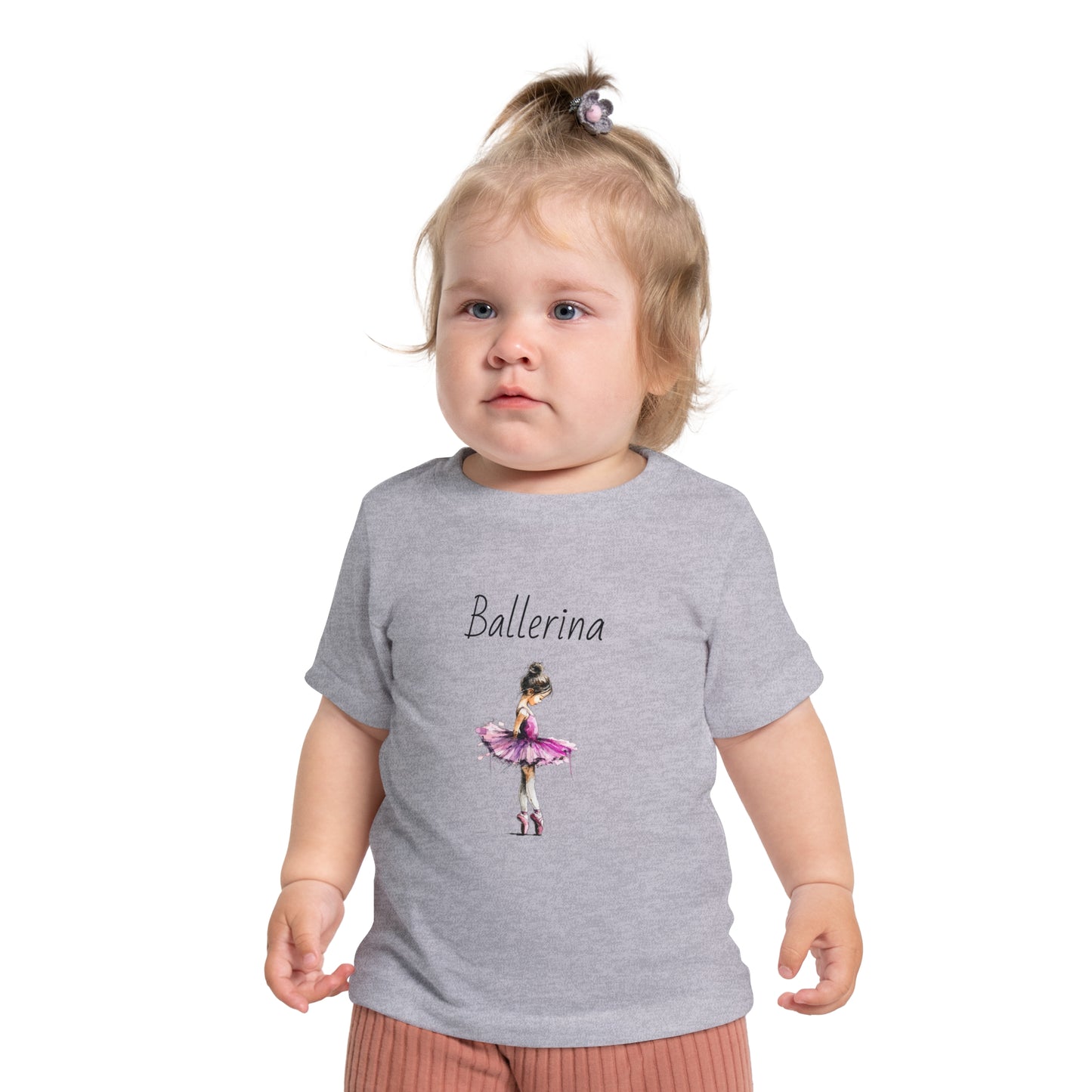 Ballerina Baby Tee — Pink Tutu Ballet Shirt for Infant Girls