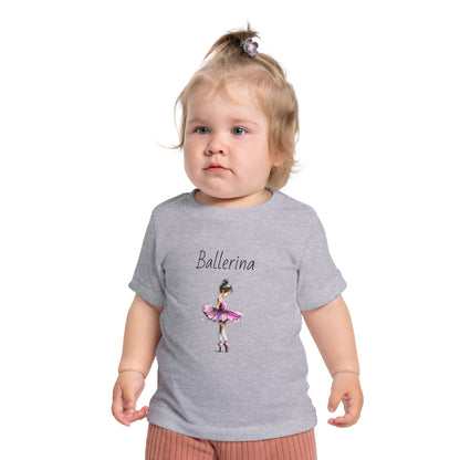 Ballerina Baby Tee — Pink Tutu Ballet Shirt for Infant Girls