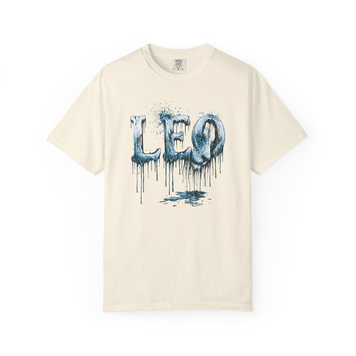 Leo Graphic T-Shirt — Frost Drop Zodiac Tee