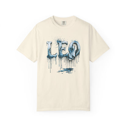 Leo Graphic T-Shirt — Frost Drop Zodiac Tee