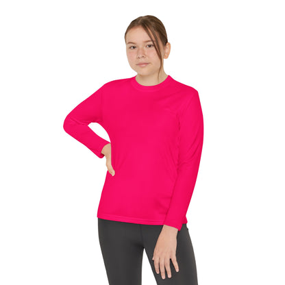 Girls Youth Long Sleeve Tee — "Rock and Roll Girl" Colorful Retro Graphic