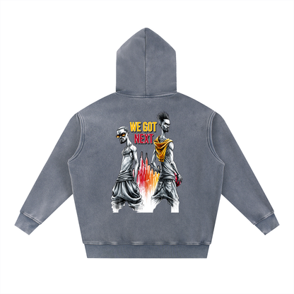 We Got Next — Oversized Snow Wash Fleece Hoodie