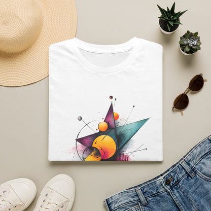 Abstract Geometric Planet Art T-Shirt