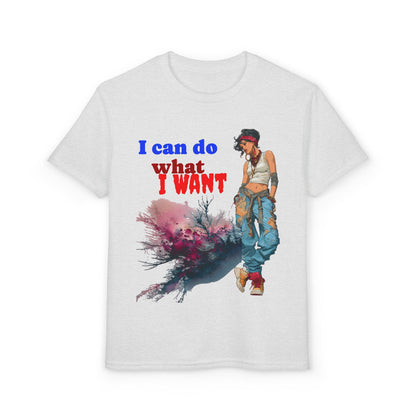 Girls Youth T-Shirt — "I Can Do What I Want" Street Style Graphic Tee