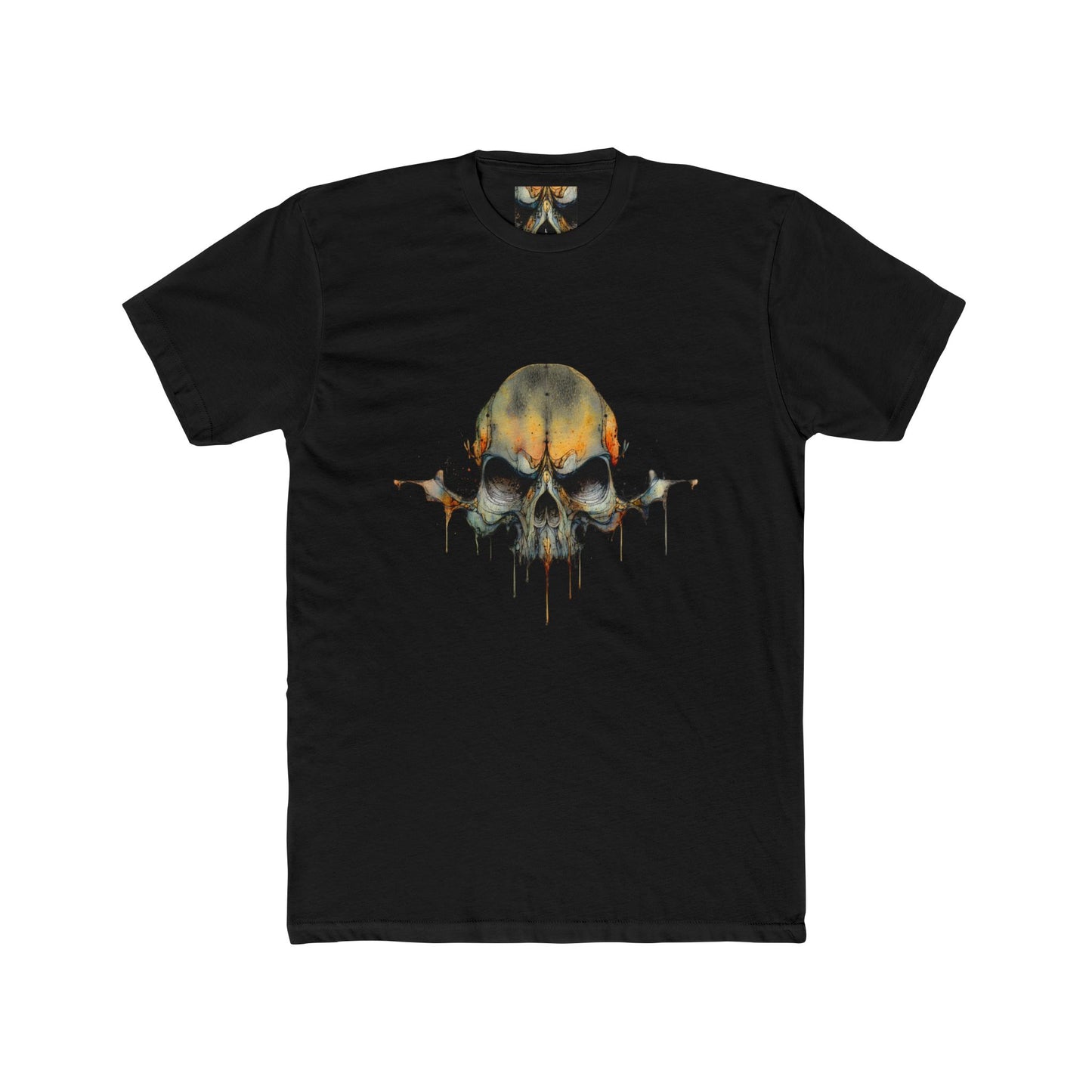 Skull Drip Graphic Tee — Watercolor Skull T-Shirt