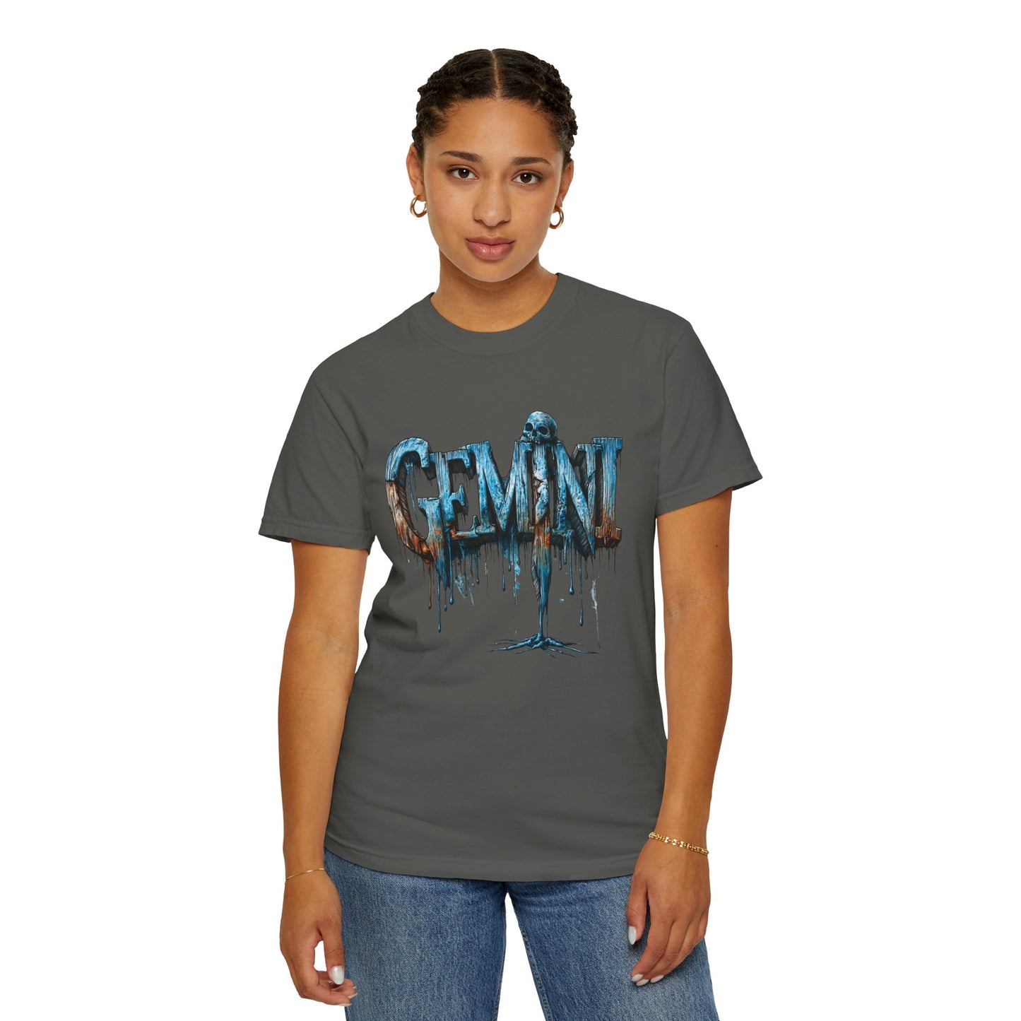 Gemini Zodiac Graphic T-Shirt — Frost Drop Tee