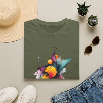 Abstract Geometric Planet Art T-Shirt
