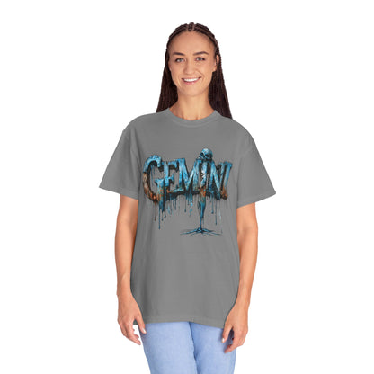 Gemini Zodiac Graphic T-Shirt — Frost Drop Tee