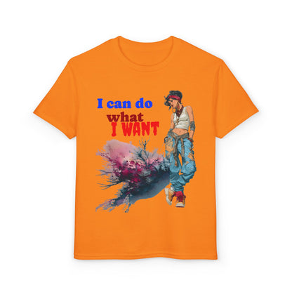 Girls Youth T-Shirt — "I Can Do What I Want" Street Style Graphic Tee