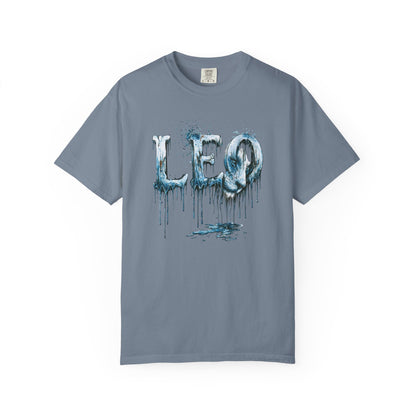 Leo Graphic T-Shirt — Frost Drop Zodiac Tee