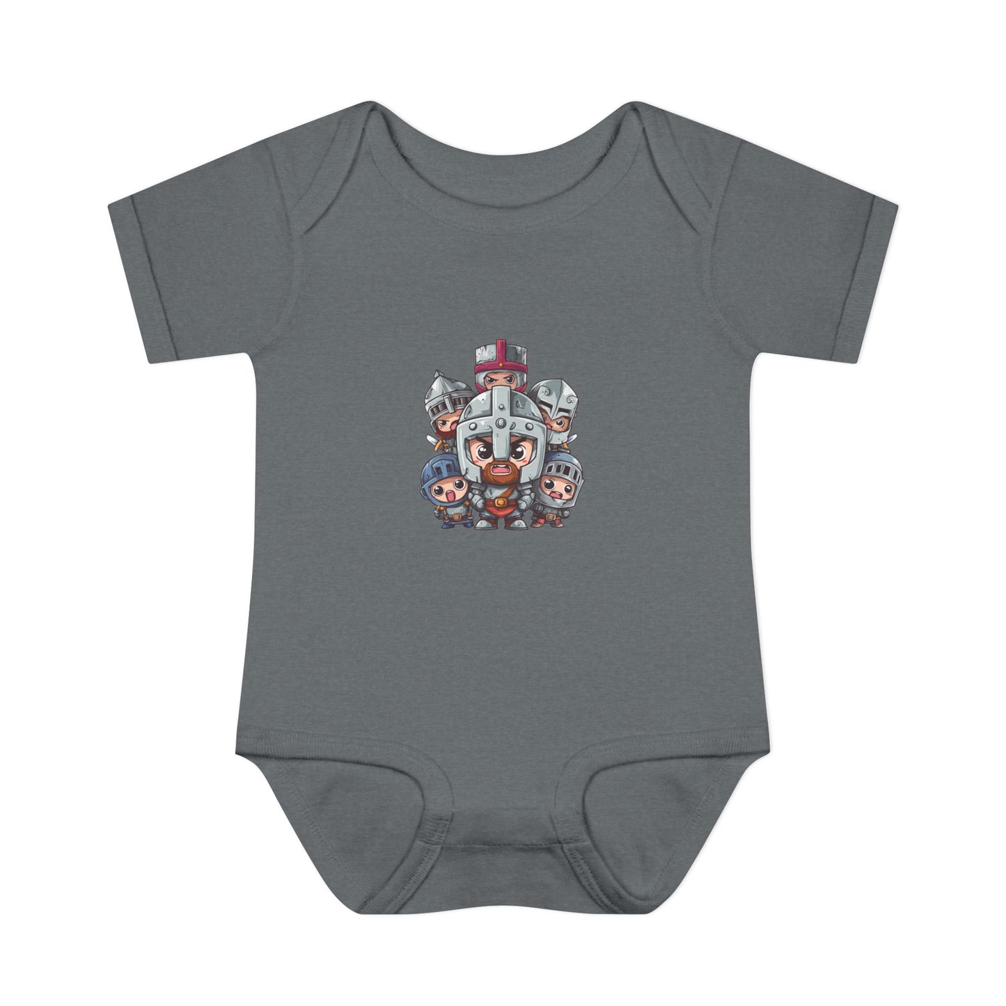 Baby Bodysuit — Cute Cartoon Viking Family Graphic