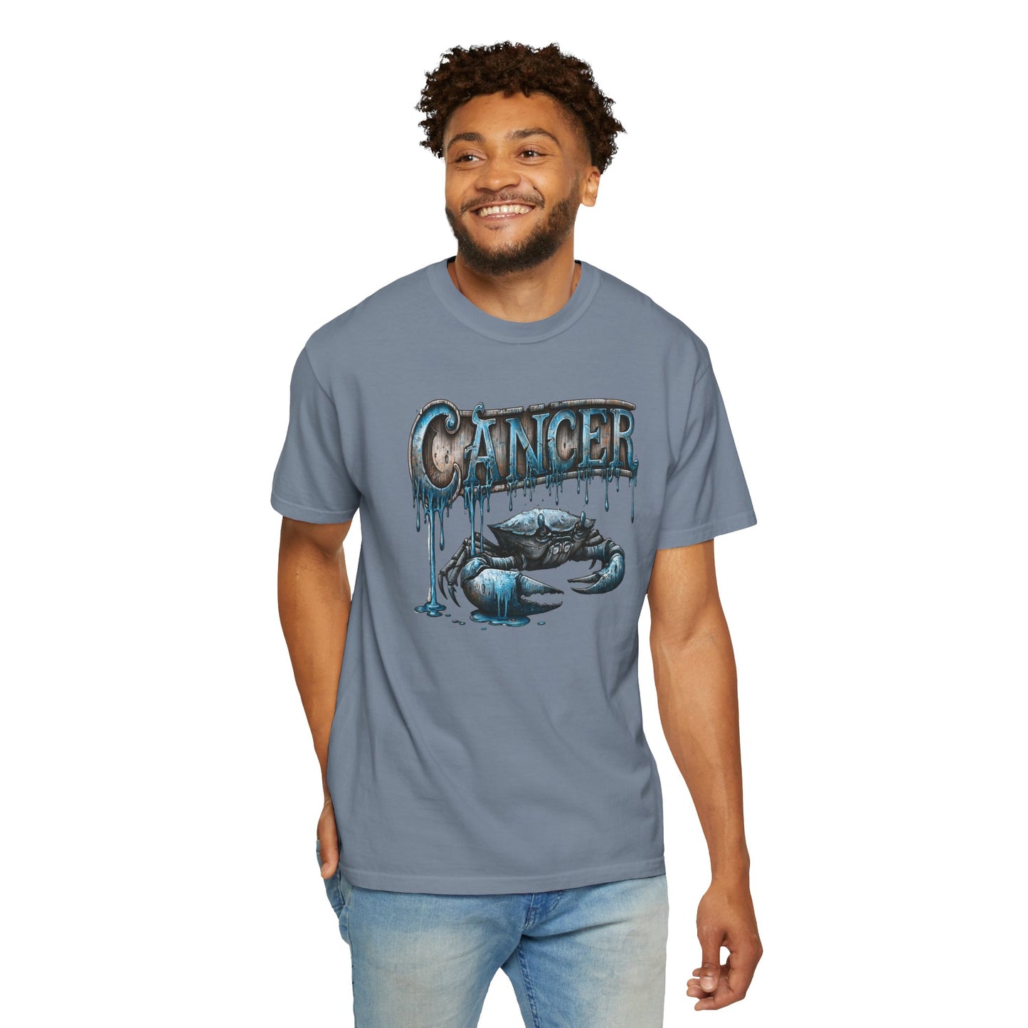 Cancer Zodiac Crab T-Shirt — Blue Drip Astrological Tee