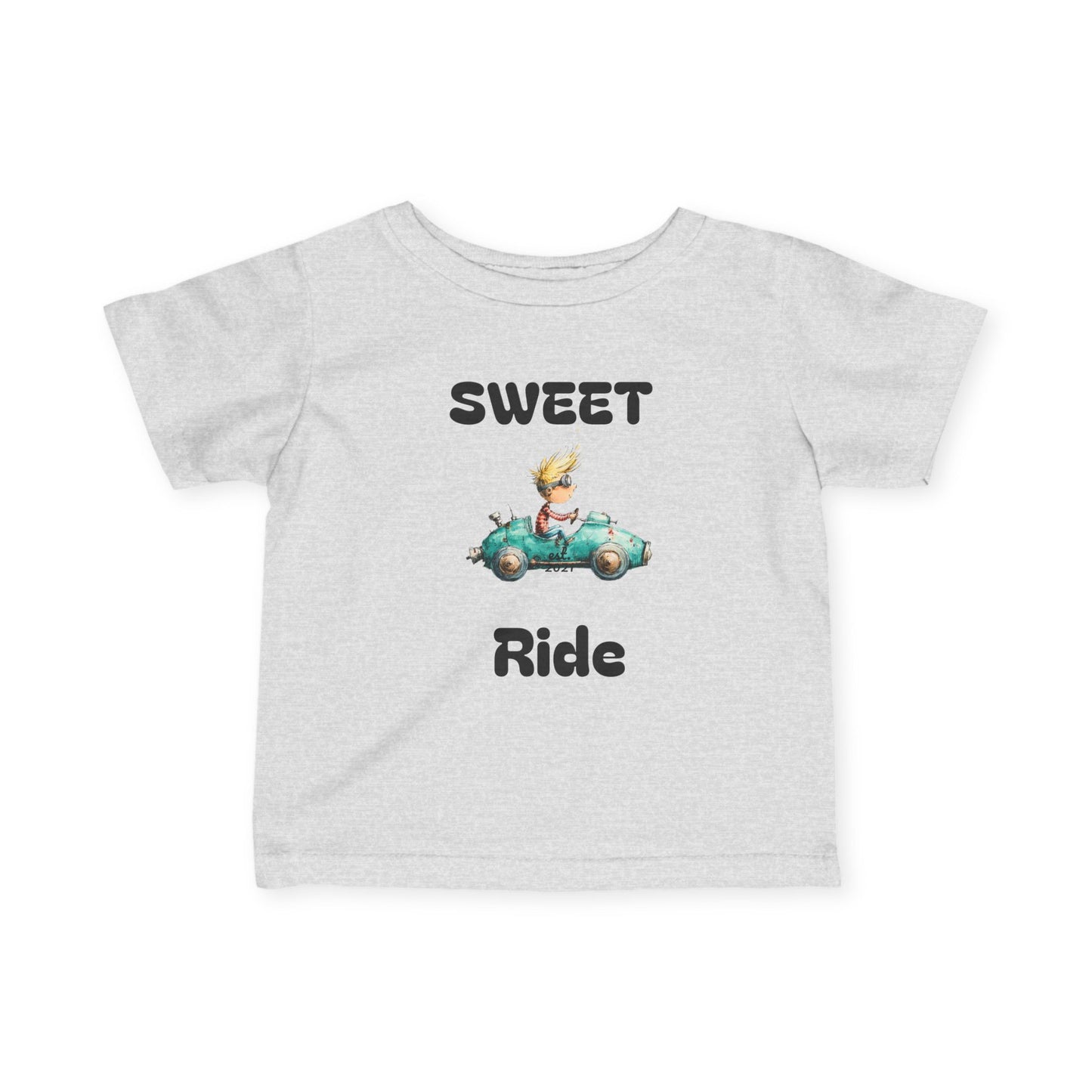 Infant Tee — "Sweet Ride" Vintage Car Baby Shirt