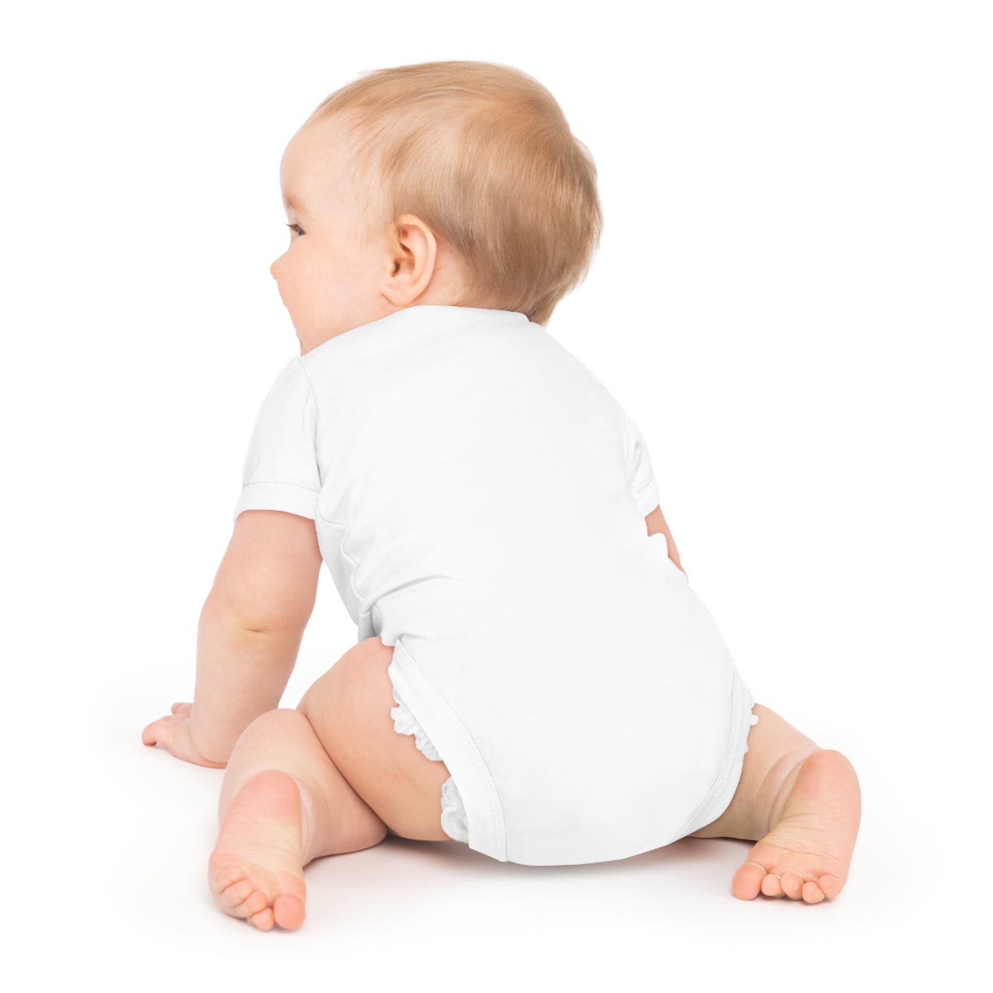 Baby Bodysuit — Beach Baby in Chair Graphic (Summer Vacation Baby Outfit)