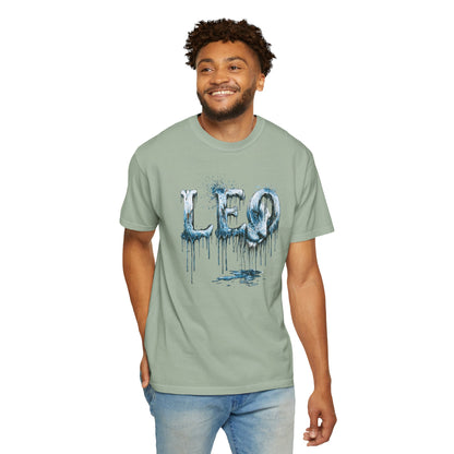 Leo Graphic T-Shirt — Frost Drop Zodiac Tee