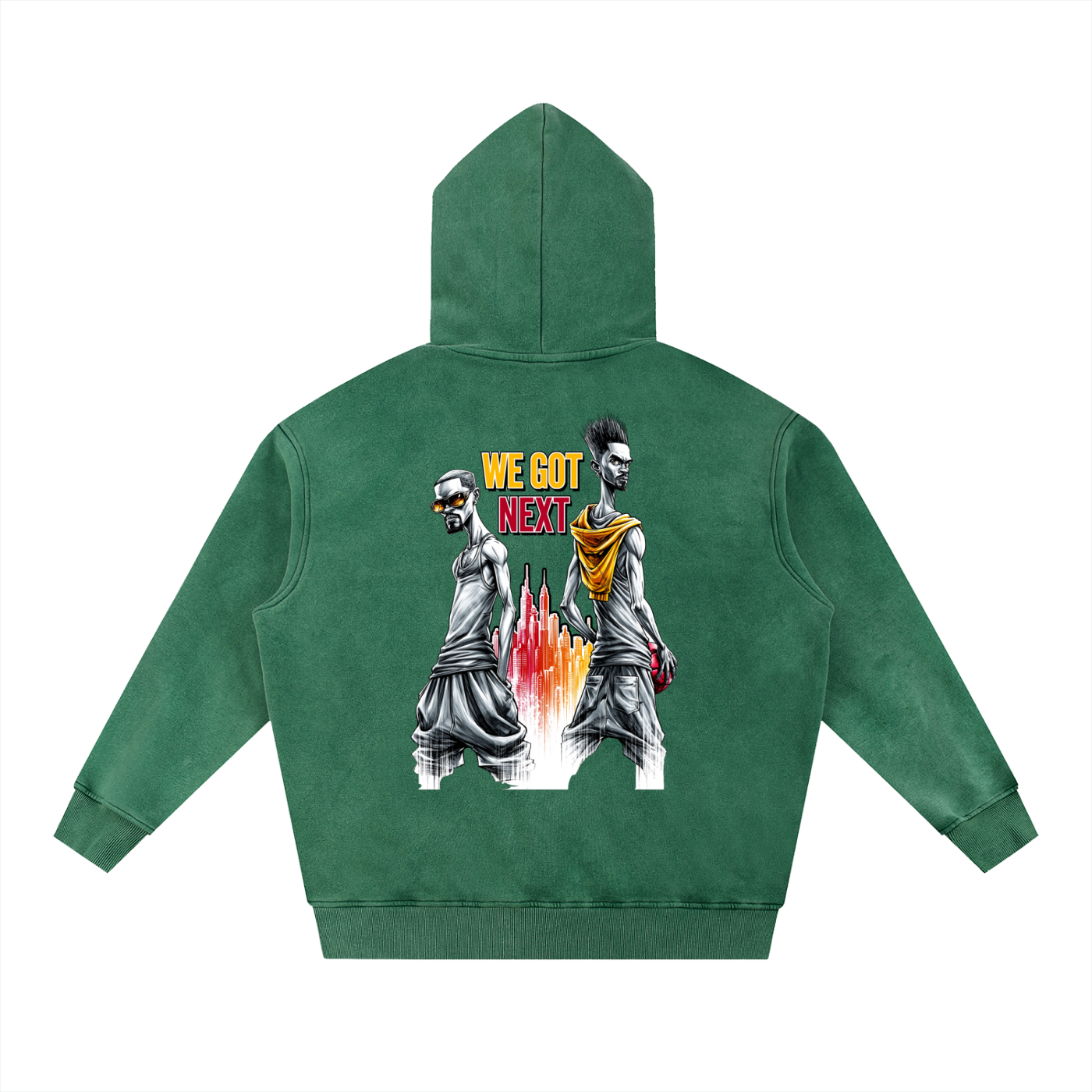 We Got Next — Oversized Snow Wash Fleece Hoodie