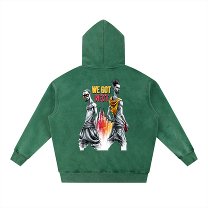 We Got Next — Oversized Snow Wash Fleece Hoodie