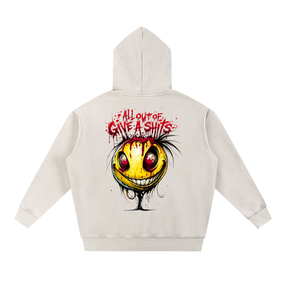 Unhinged — All Out of Give A Sh*ts Snow Wash Hoodie