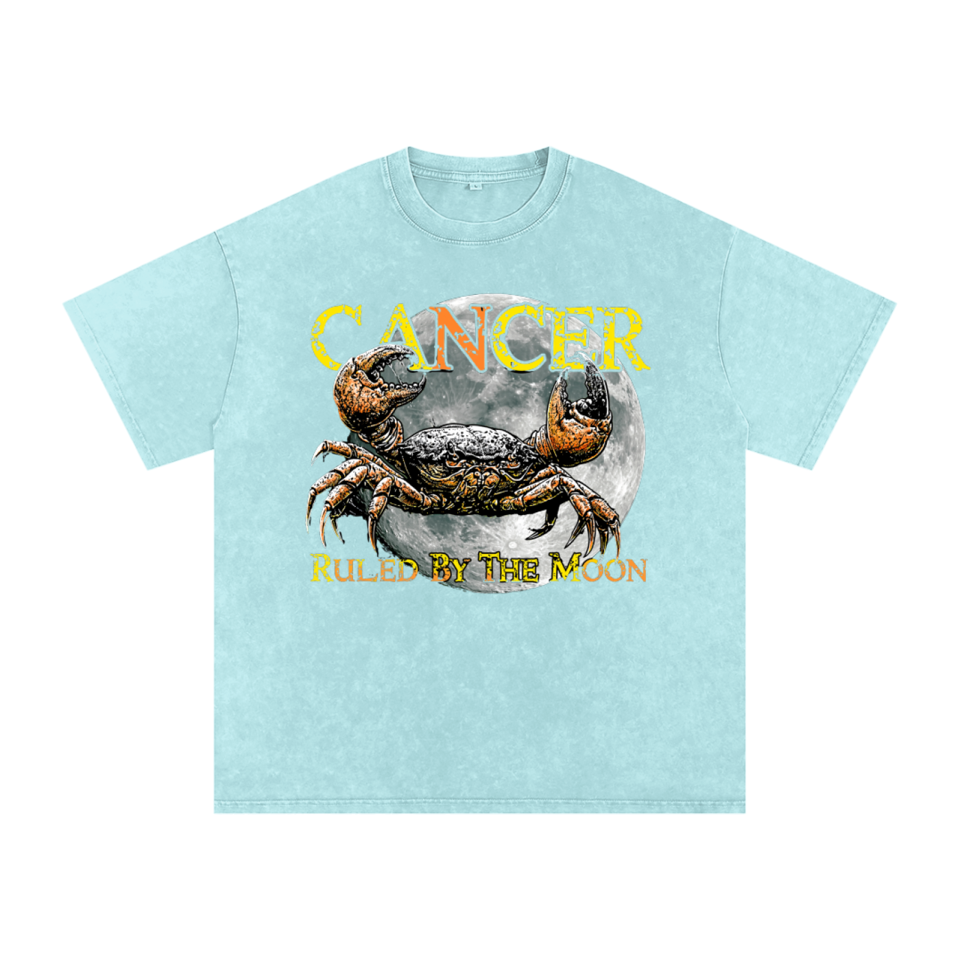 Snow Washed Oversized Cotton T-Shirt